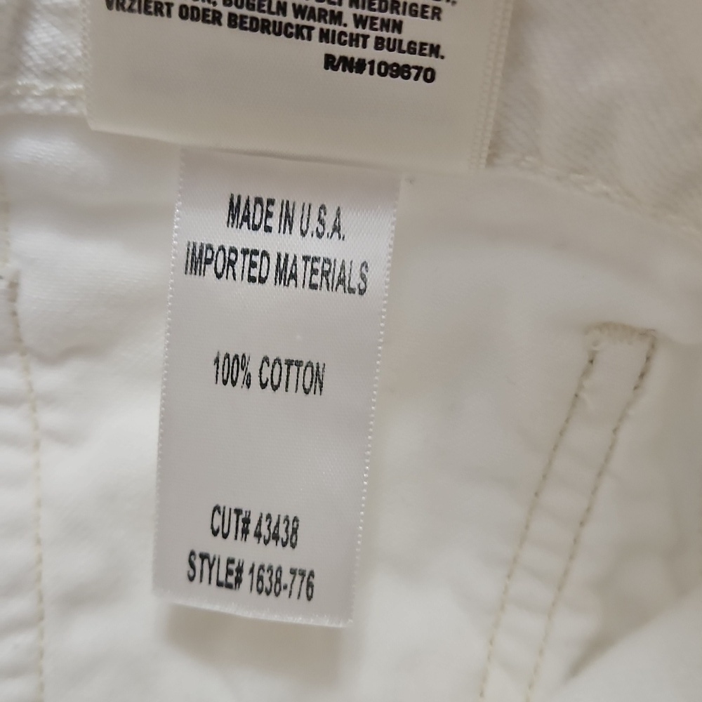 Citizens of Humanity Dree Crop High Rise Slim Straight White Jeans Sz 28 Womens - Picture 9 of 10